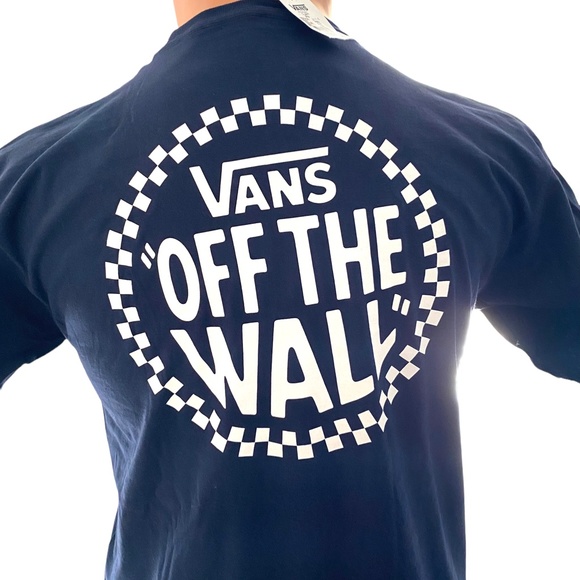 VANS Men's Forwarding OTW Navy T-Shirt Crew Neck Short Sleeve VN0A4OG2NVY - Picture 4 of 5